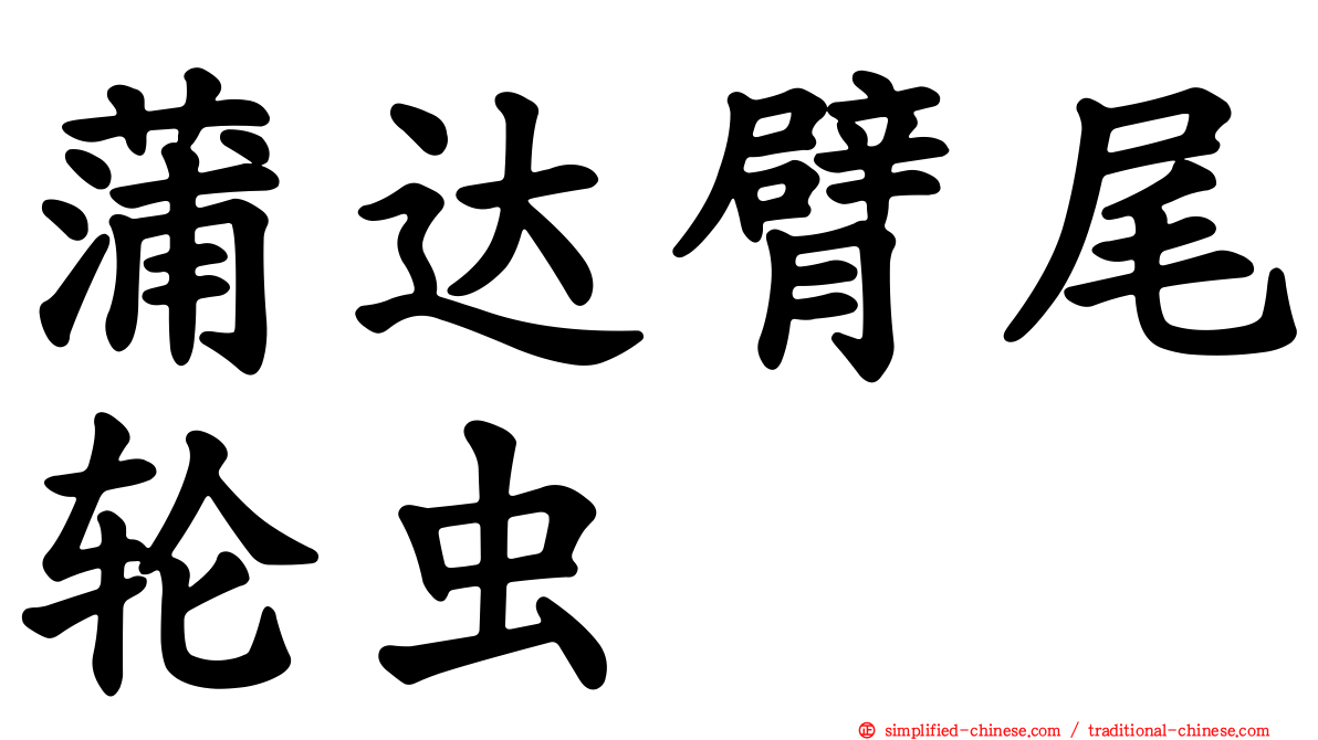 蒲达臂尾轮虫