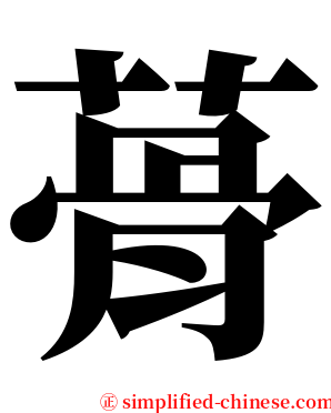 蓇 serif font