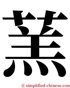 蓔 serif font