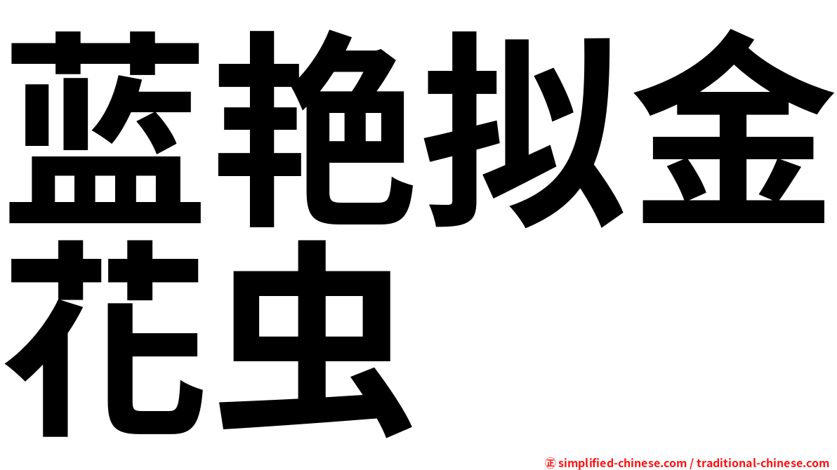 蓝艳拟金花虫