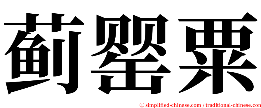 蓟罂粟 serif font