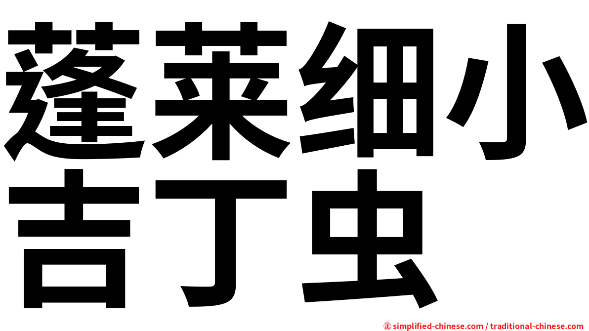 蓬莱细小吉丁虫