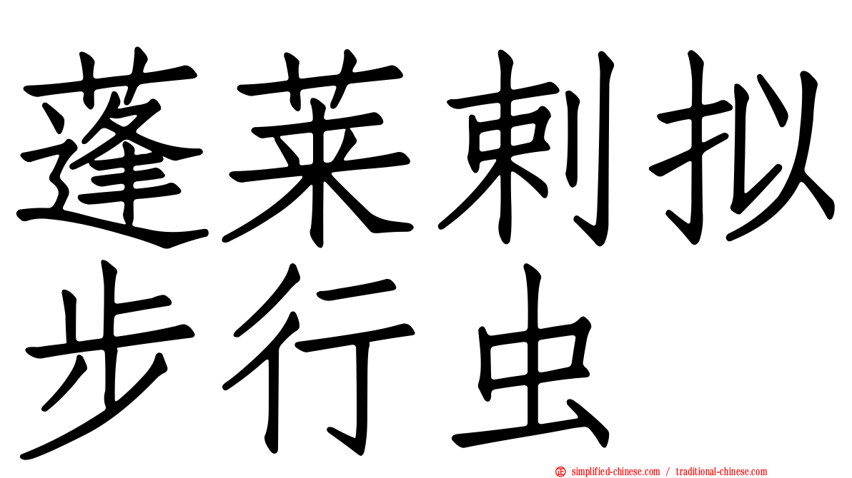 蓬莱剌拟步行虫