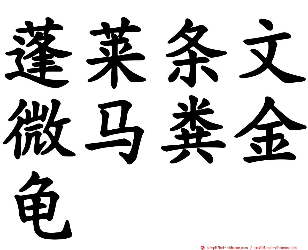 蓬莱条文微马粪金龟