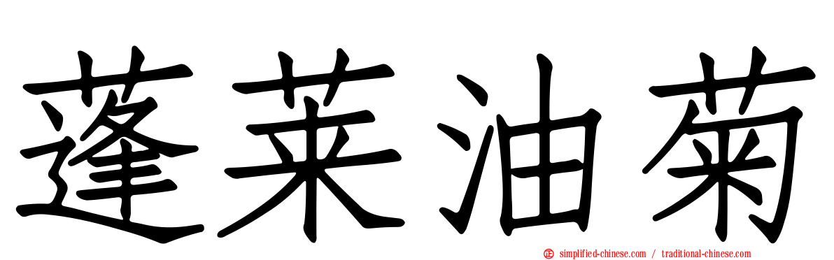 蓬莱油菊