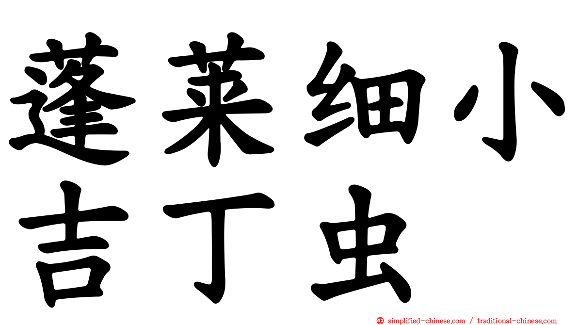 蓬莱细小吉丁虫