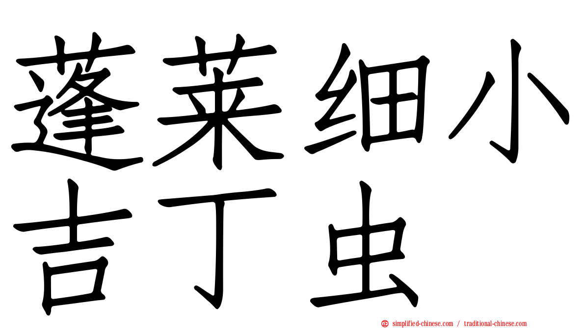 蓬莱细小吉丁虫