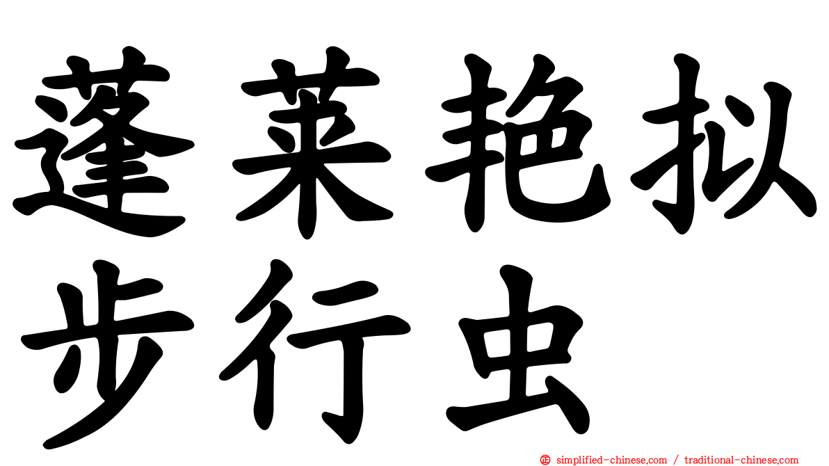 蓬莱艳拟步行虫