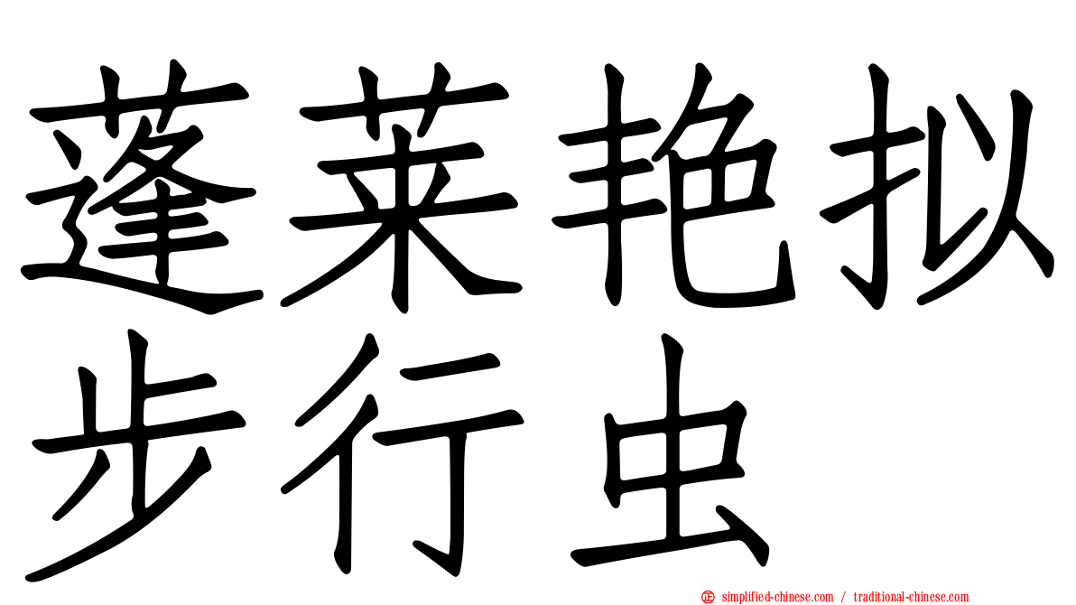 蓬莱艳拟步行虫