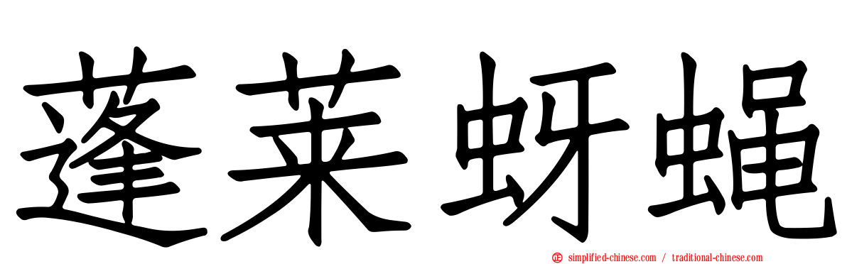 蓬莱蚜蝇