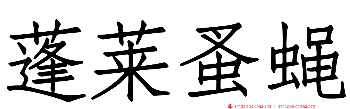 蓬莱蚤蝇