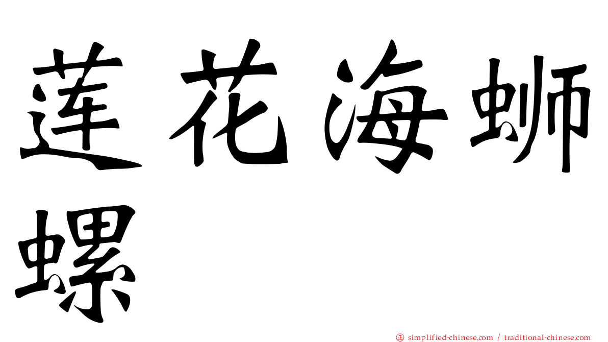 莲花海蛳螺