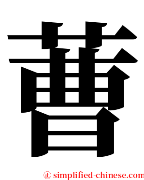 蓸 serif font