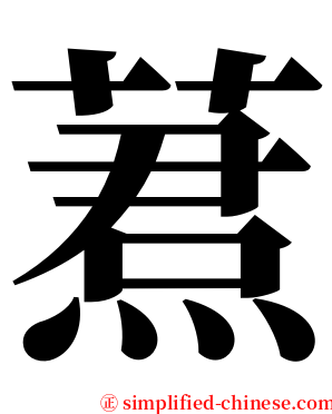 蔒 serif font