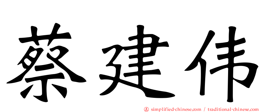 蔡建伟