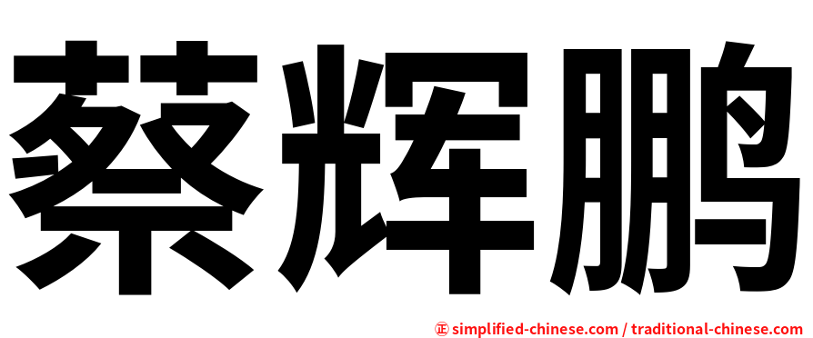 蔡辉鹏