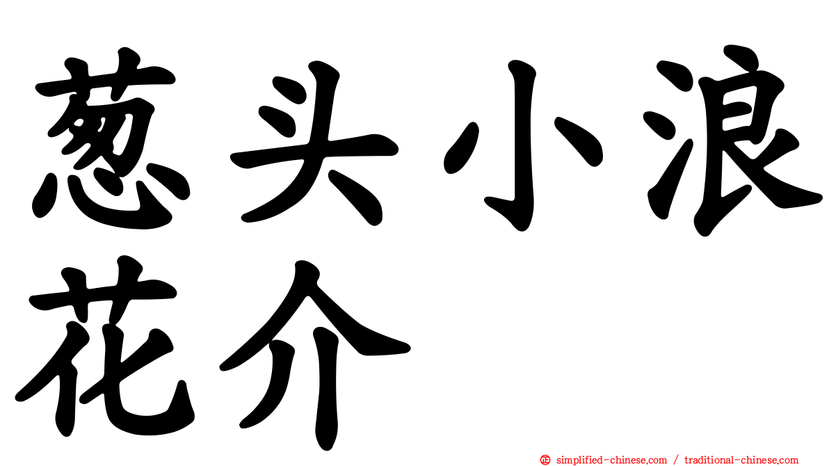 葱头小浪花介