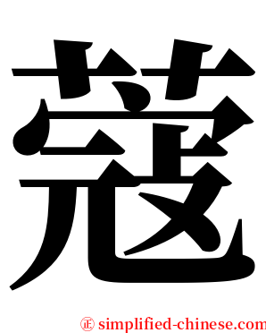 蔻 serif font