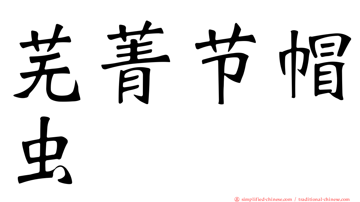 芜菁节帽虫
