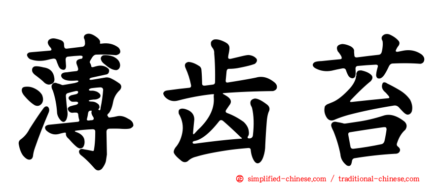 薄齿苔