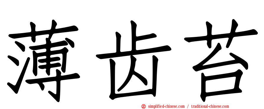 薄齿苔