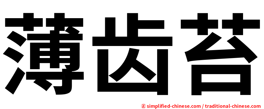 薄齿苔