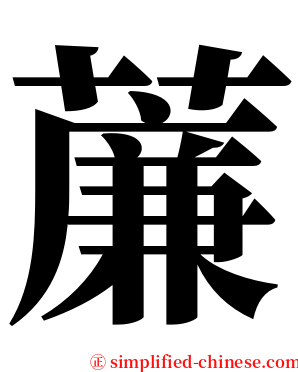 薕 serif font