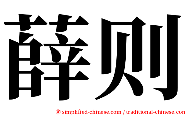 薛则 serif font