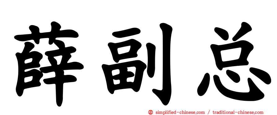 薛副总