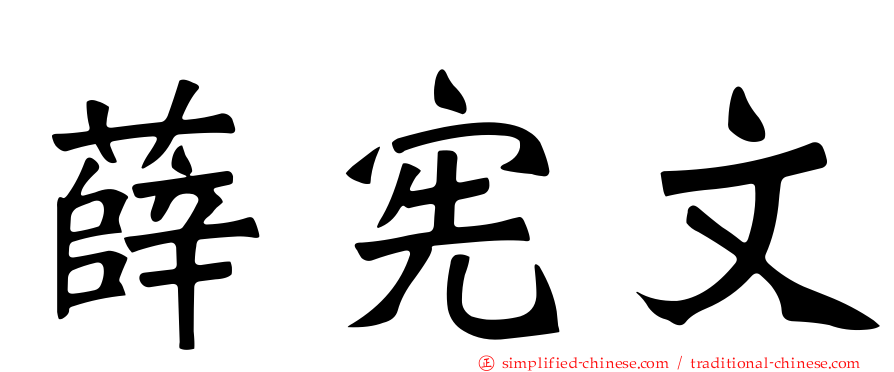薛宪文