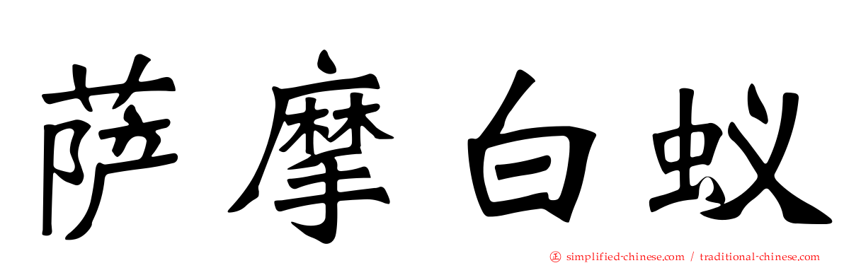 萨摩白蚁