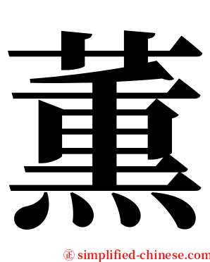 薫 serif font