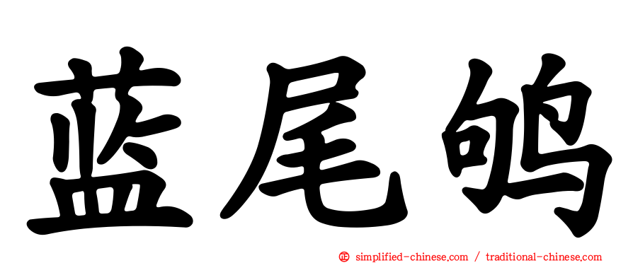 蓝尾鸲