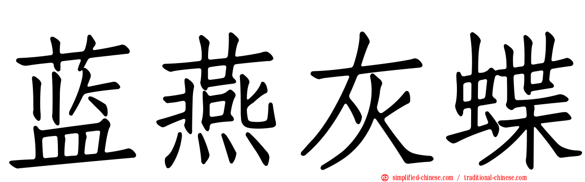 蓝燕灰蝶