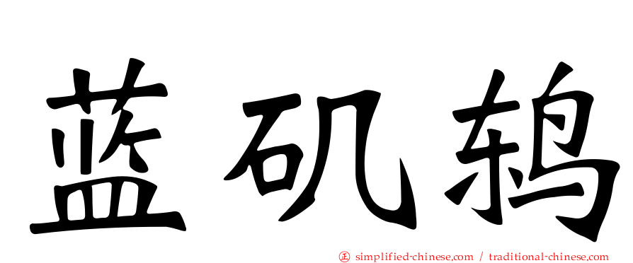 蓝矶鸫