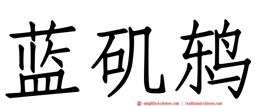 蓝矶鸫