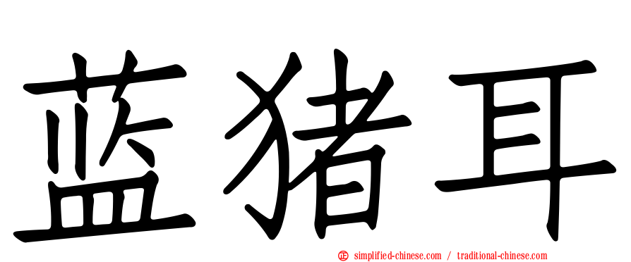 蓝猪耳