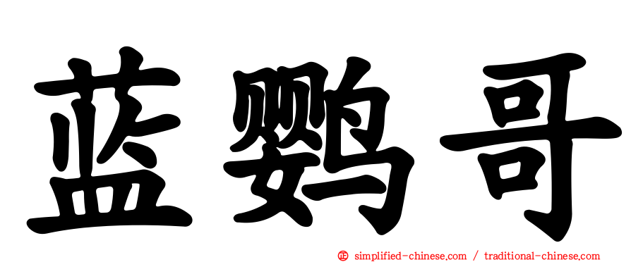 蓝鹦哥
