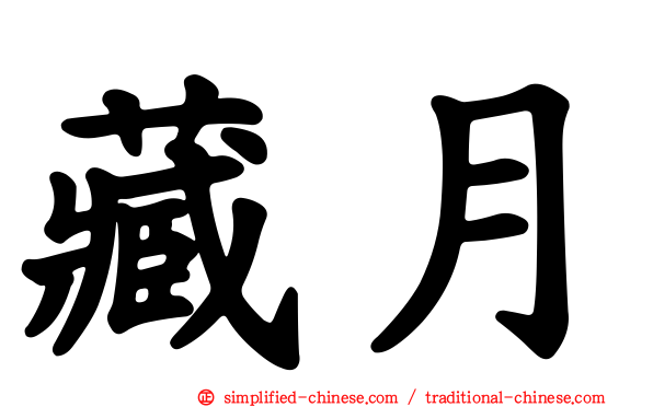 藏月