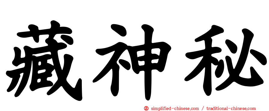 藏神秘