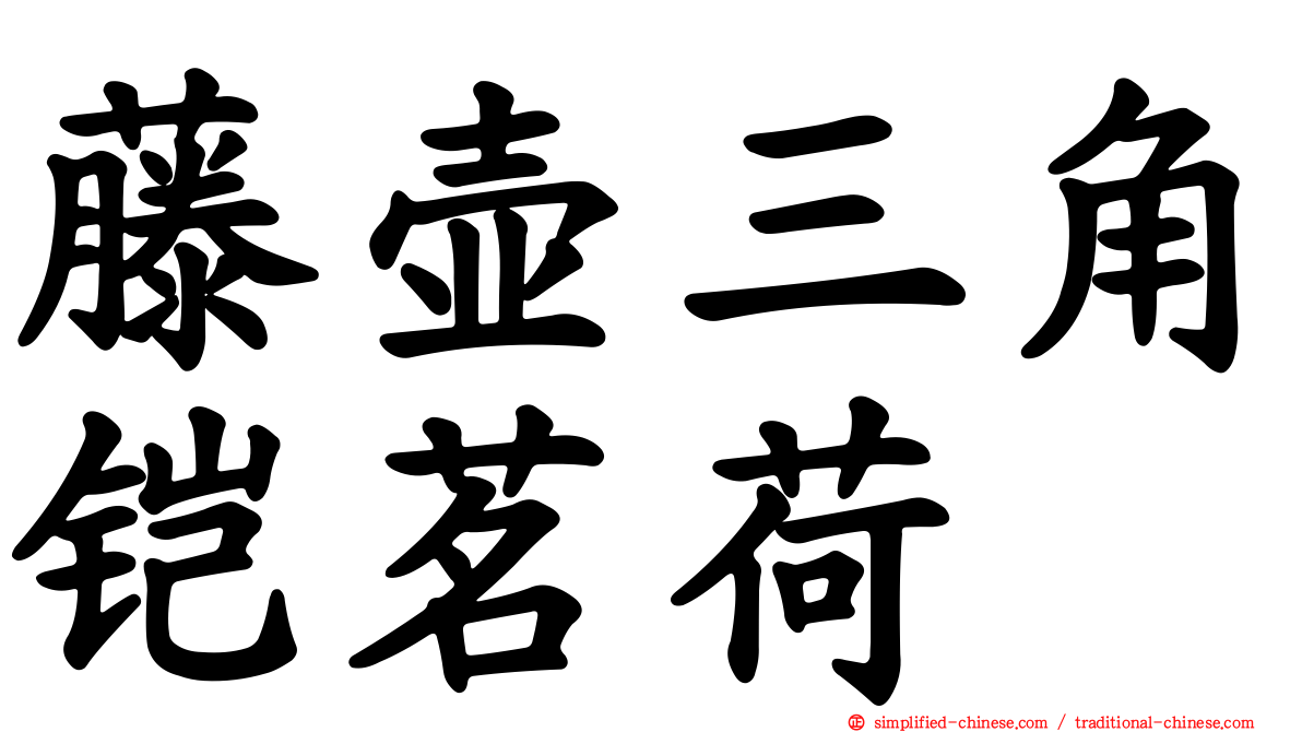 藤壶三角铠茗荷