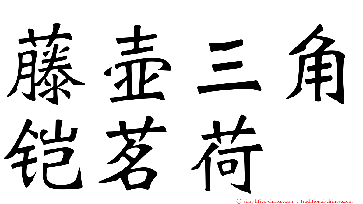 藤壶三角铠茗荷