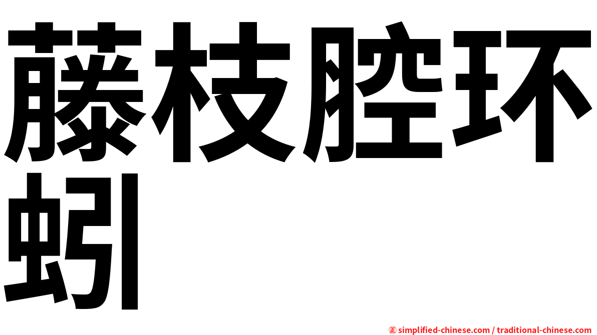 藤枝腔环蚓