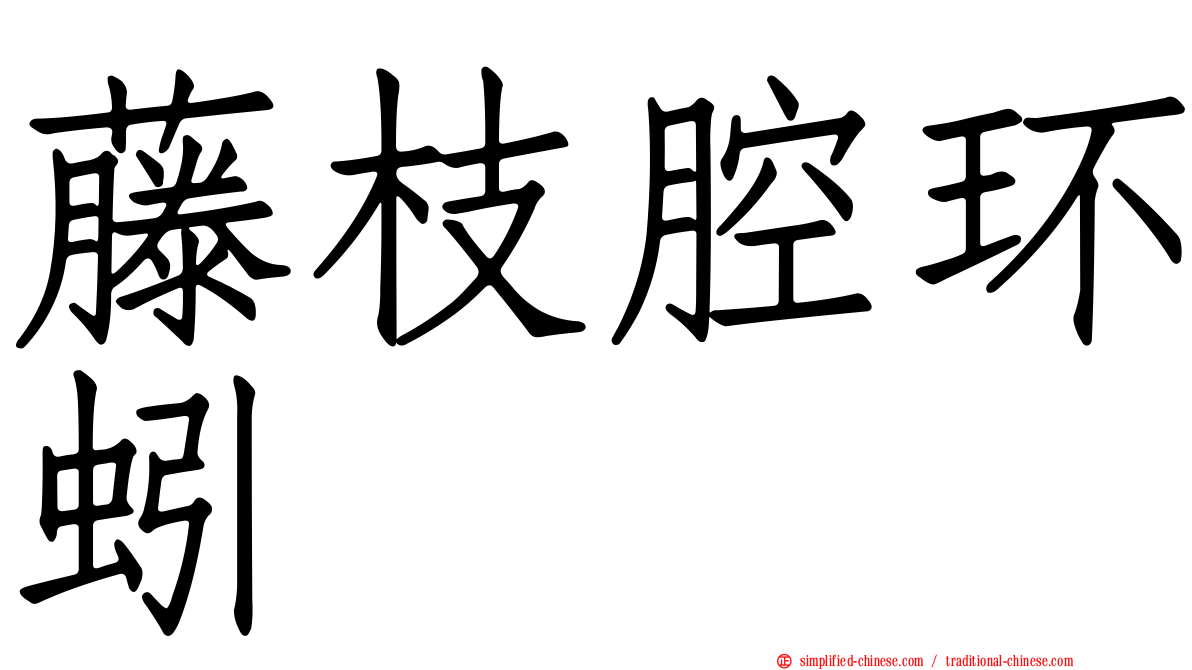藤枝腔环蚓