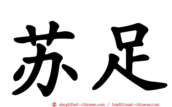 苏足