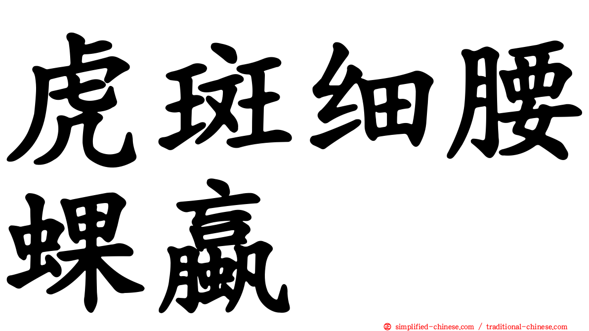 虎斑细腰蜾蠃