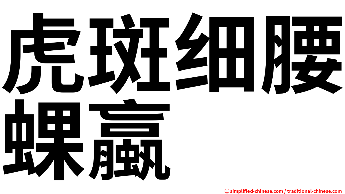 虎斑细腰蜾蠃