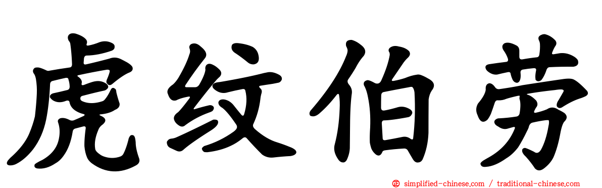虎纹伯劳