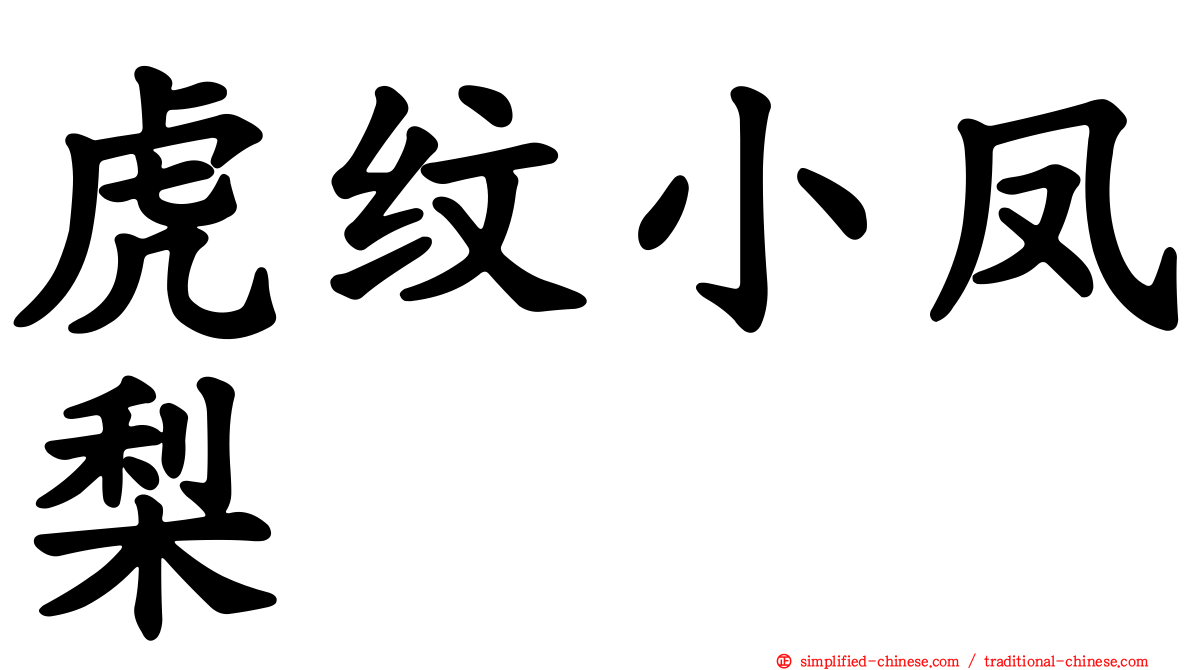 虎纹小凤梨