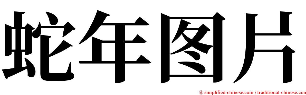 蛇年图片 serif font